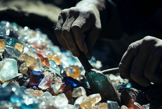 how to dig for gems