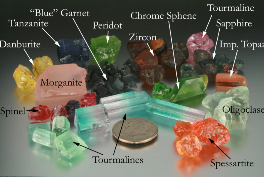 raw gemstones